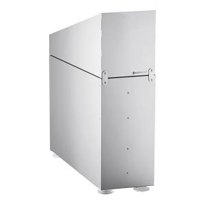 Stainless Steel Countertop 8-44 Oz. Cup Dispenser Cabinet With Lid Straw Condiment Organizer - 2 Slots