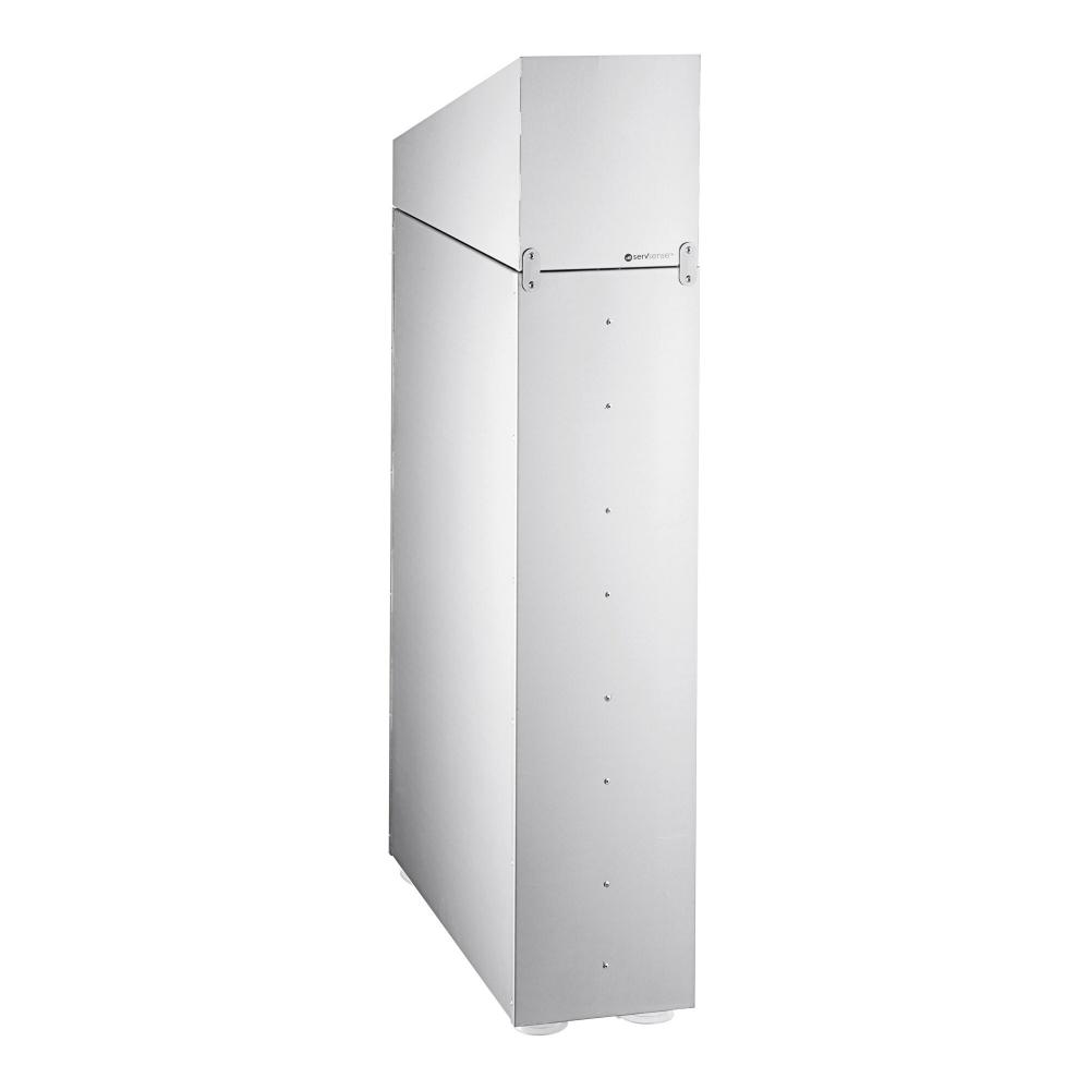 Stainless Steel Countertop 8-44 Oz. Cup Dispenser Cabinet With Lid, Straw, Condiment Organizer - 4 Slots