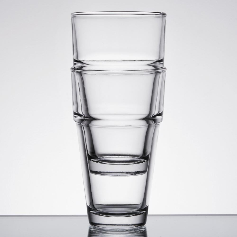 Anchor Hocking 73017 Stackables 16 Oz. Cooler Glass - 36/Case