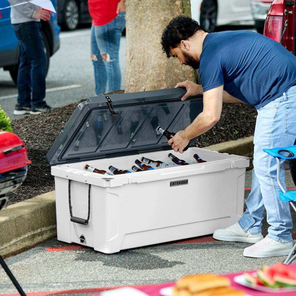 CaterGator CG170PA Panda 170 Qt. Rotomolded Outdoor Cooler / Ice Chest