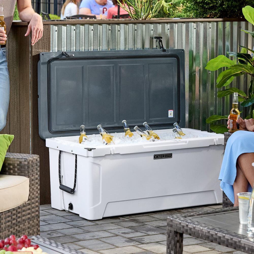 CaterGator CG170PA Panda 170 Qt. Rotomolded Outdoor Cooler / Ice Chest