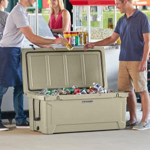 CaterGator CG170TAN Tan 170 Qt. Rotomolded Outdoor Cooler / Ice Chest