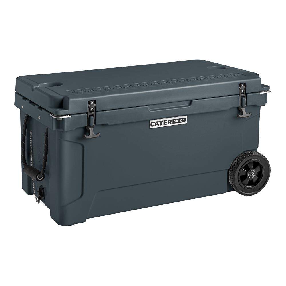 65 Qt. Mobile Rotomolded Outdoor Cooler Ice Chest - CHARCOAL 