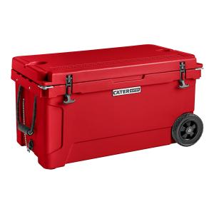 65 Qt. Mobile Rotomolded Outdoor Cooler Ice Chest - RED