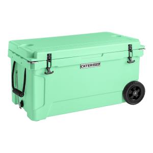 65 Qt. Mobile Rotomolded Outdoor Cooler Ice Chest - SEAFOAM