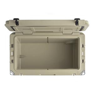 CaterGator 65 Qt. Mobile Rotomolded Outdoor Cooler Ice Chest - TAN