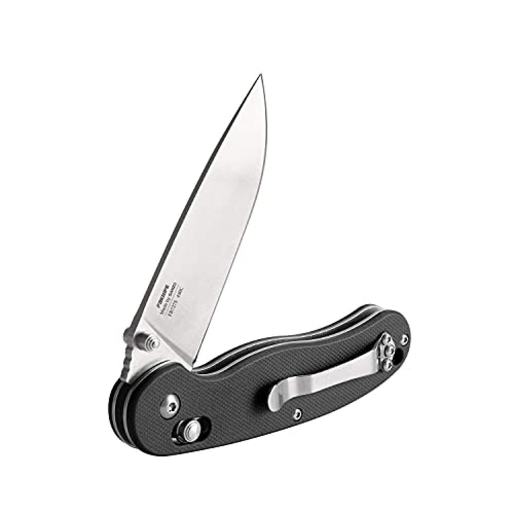 Firebird Folding Pocket Knife FB727S Carbon Fiber Handle w/Clip 440C Stainless Steel Blade - Gray