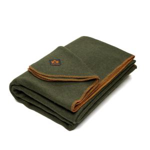 Military Wool Blanket - Olive Green