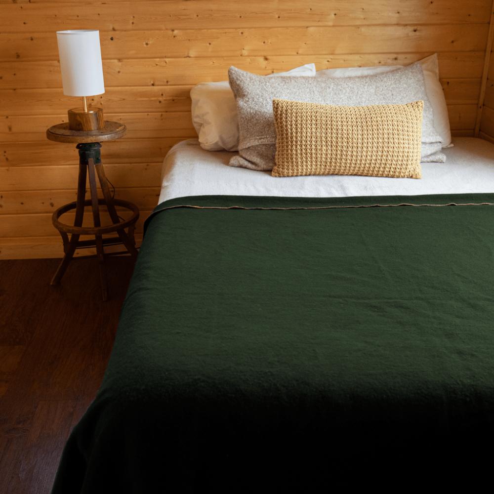 Military Wool Blanket - Olive Green