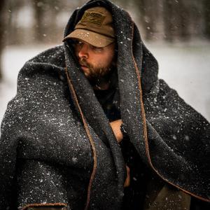 Military Wool Blanket - Wine