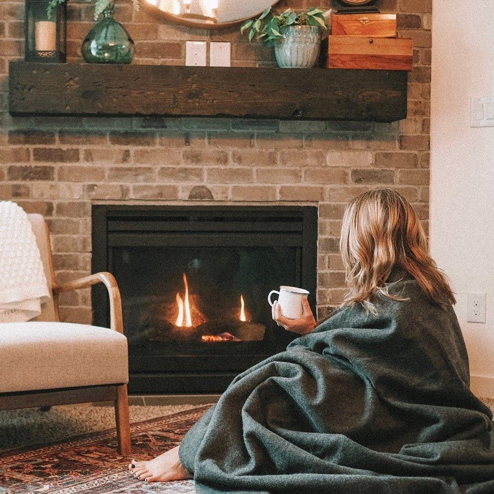 Military Wool Blanket - Wine
