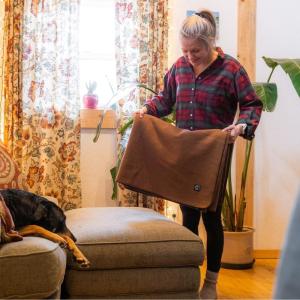 Military Wool Blanket - Royal Blue