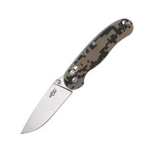 Firebird Folding Pocket Knife Carbon Fiber Handle w/Clip Stainless Steel Blade Hunting Fishing - Camouflage