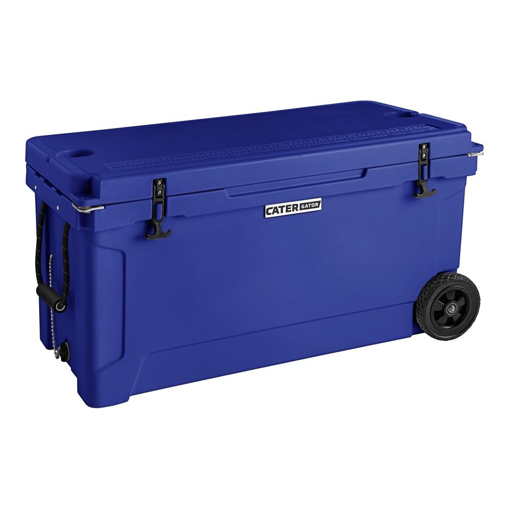 110 Qt. Mobile Rotomolded Outdoor Cooler Ice Chest - NAVY (blue)