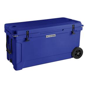 110 Qt. Mobile Rotomolded Outdoor Cooler Ice Chest - NAVY (blue)