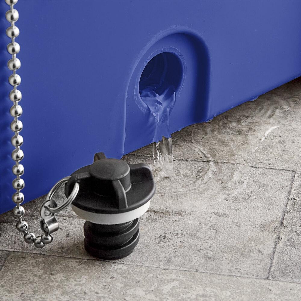 110 Qt. Mobile Rotomolded Outdoor Cooler Ice Chest - NAVY (blue)