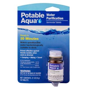 Emergency Drinking Water Treatment (50 Germicidal Tablets)