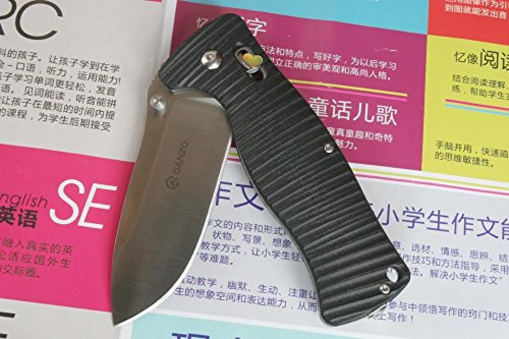 Ganzo G720 Tactical Folding Knife Multi Tool Window Breaker 440C Blade G10 Handle