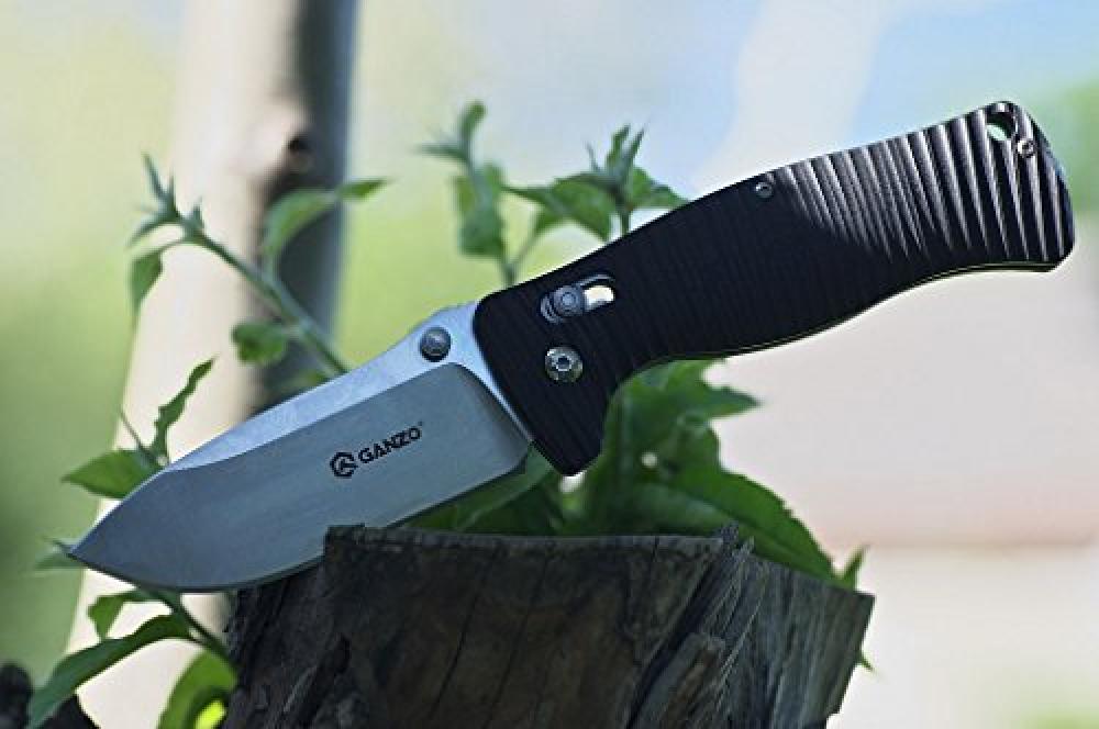 Ganzo G720 Tactical Folding Knife Multi Tool Window Breaker 440C Blade G10 Handle