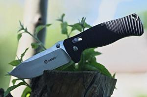 Ganzo G720 Tactical Folding Knife Multi Tool Window Breaker 440C Blade G10 Handle