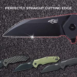 Firebird Ganzo FH31 Folding Pocket Knife D2 Steel Wharncliffe Blade Ergonomic G10 Handle with Clip Hunting Fishing Flipper Camping Outdoor EDC Knife