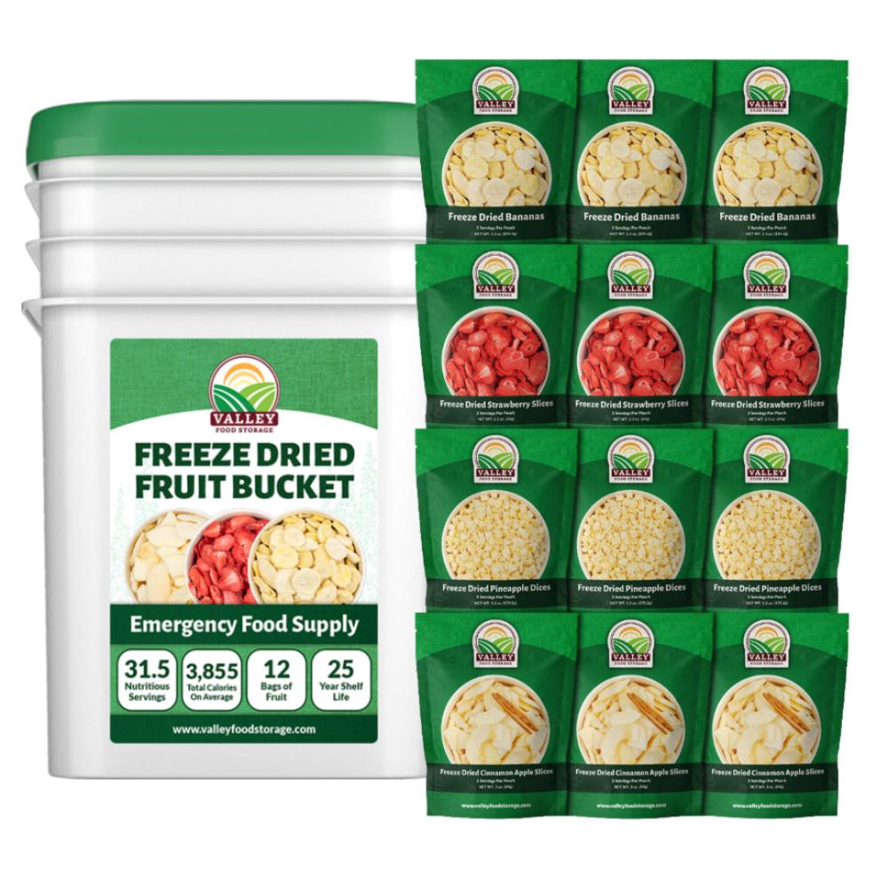 Freeze Dried Fruit Bucket - 12 Pouches!