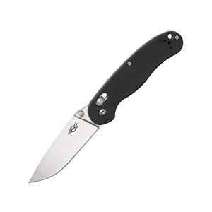  Folding Pocket Knife Handle w/ Clip 440C Stainless Steel Blade Hunting Fishing Outdoor EDC Knife - Black