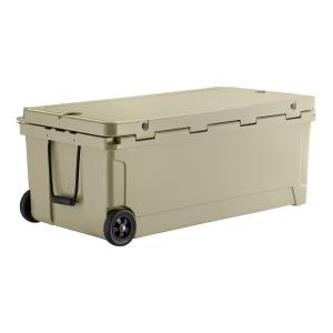 210 Qt. Mobile Outdoor Cooler / Ice Chest - TAN