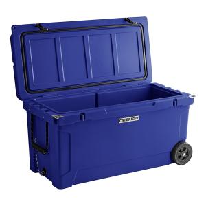 110 Qt. Mobile Outdoor Cooler / Ice Chest - Navy 