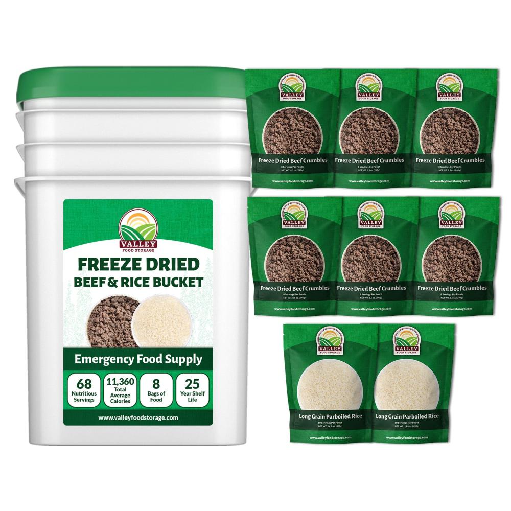 Freeze-Dried Beef & Rice Bucket