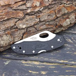Pocket Folding Knife Nylon Glass Fiber Anti-Slip Handle 440C Stainless Steel Blade Tactical Knife - Black