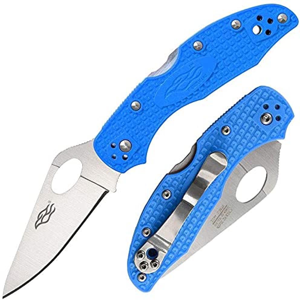 Pocket Folding Knife Nylon Glass Fiber Anti-Slip Handle 440C Stainless Steel Blade Tactical Knife - Black