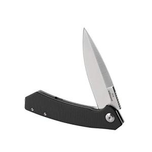 Pocket Folding Knife G10 Handle D2 Steel Hunting Fishing Camping Outdoor EDC Tool - Black