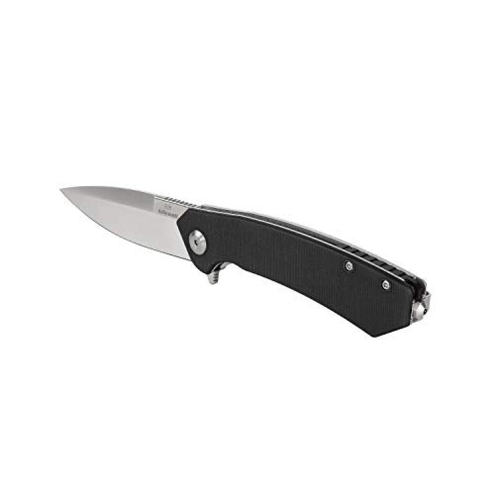 Pocket Folding Knife G10 Handle D2 Steel Hunting Fishing Camping Outdoor EDC Tool - Black