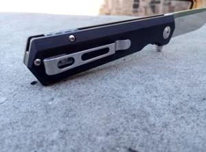 Pocket Folding Knife G10 Handle D2 Steel Hunting Camping Outdoor EDC Knife - Gray