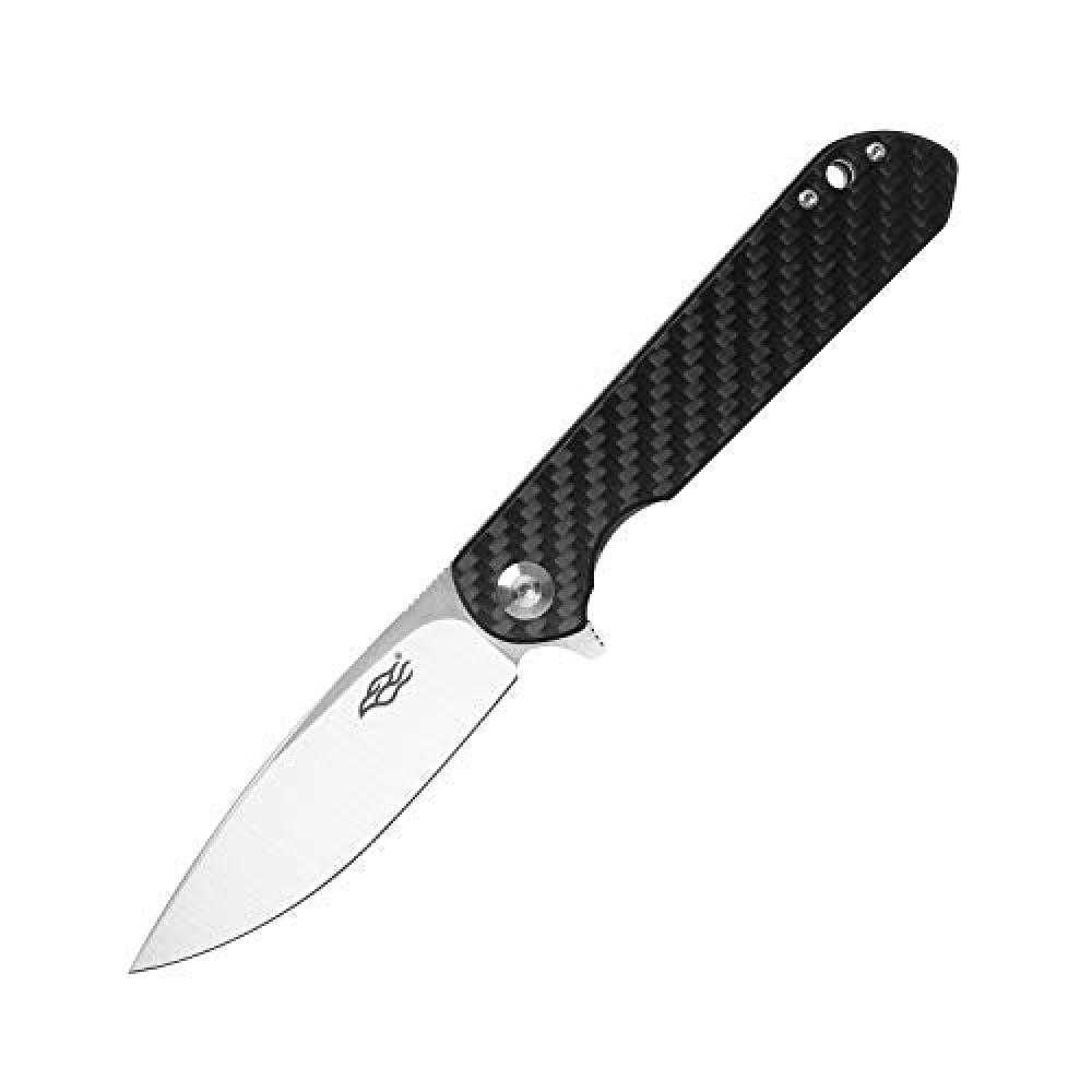  Pocket Folding Knife EDC D2 Steel Blade Carbon Fiber Handle