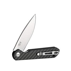 Pocket Folding Knife EDC D2 Steel Blade Carbon Fiber Handle