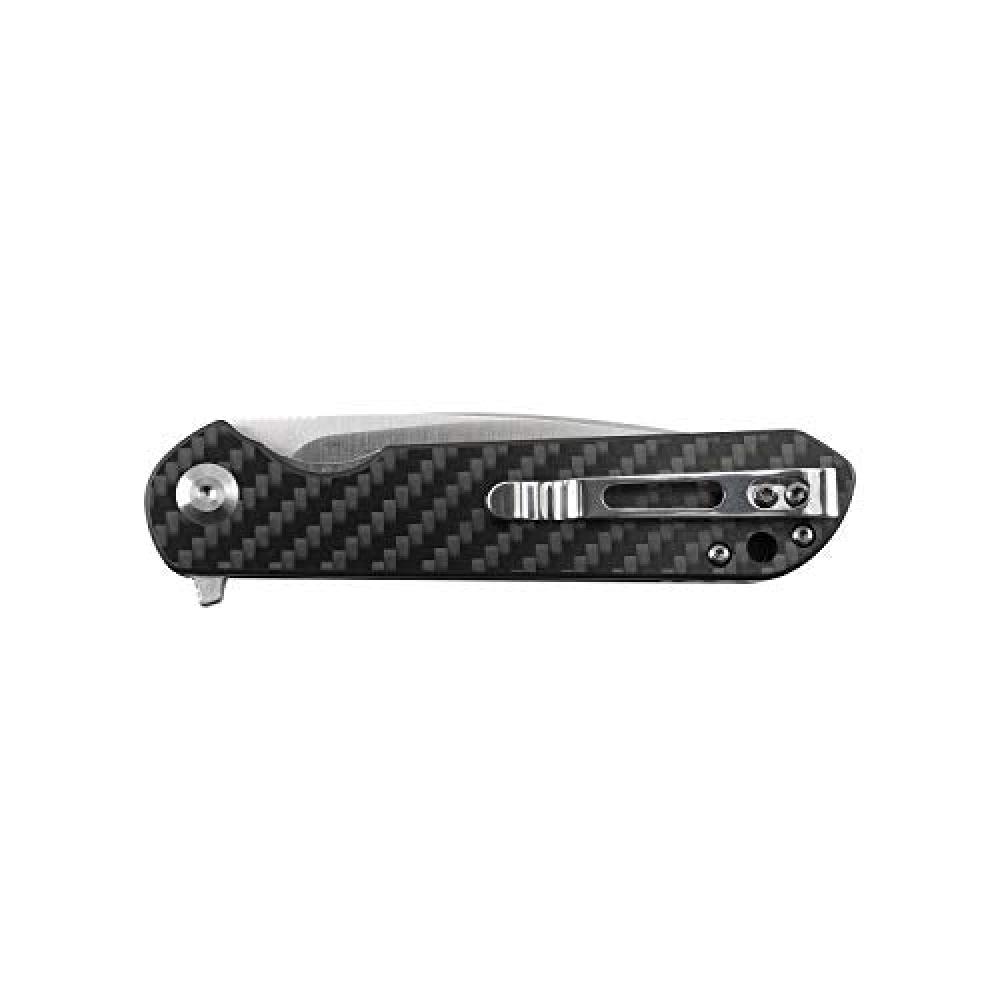  Pocket Folding Knife EDC D2 Steel Blade Carbon Fiber Handle