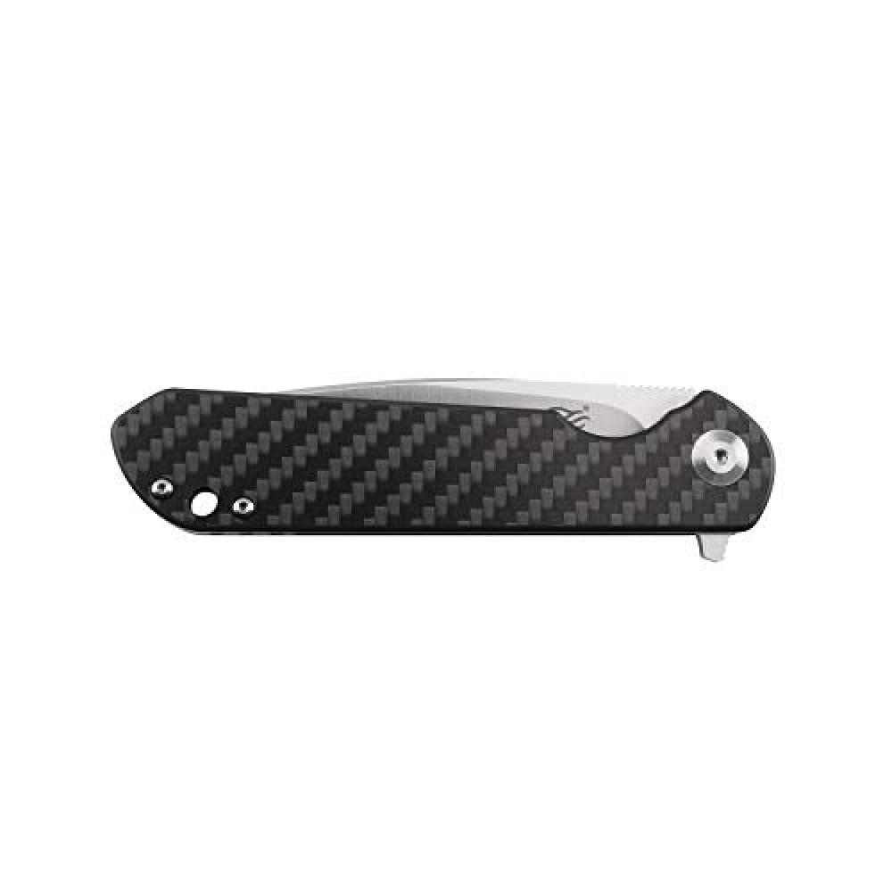  Pocket Folding Knife EDC D2 Steel Blade Carbon Fiber Handle