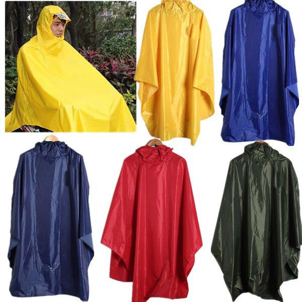 Windproof Hooded Cycling Bike Bicycle Raincoat - Light Blue