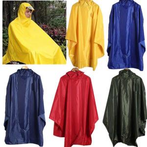 Windproof Hooded Cycling Bike Bicycle Raincoat - Light Blue