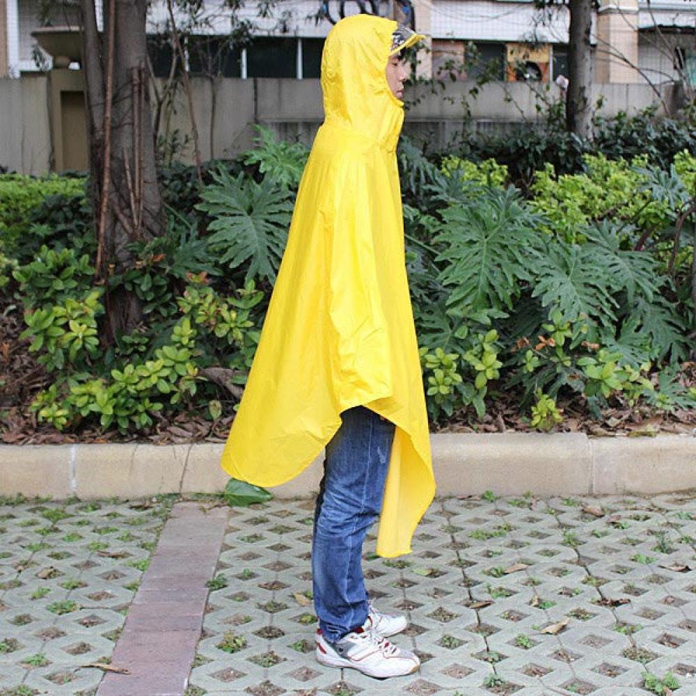 Windproof Hooded Cycling Bike Bicycle Raincoat - Light Blue