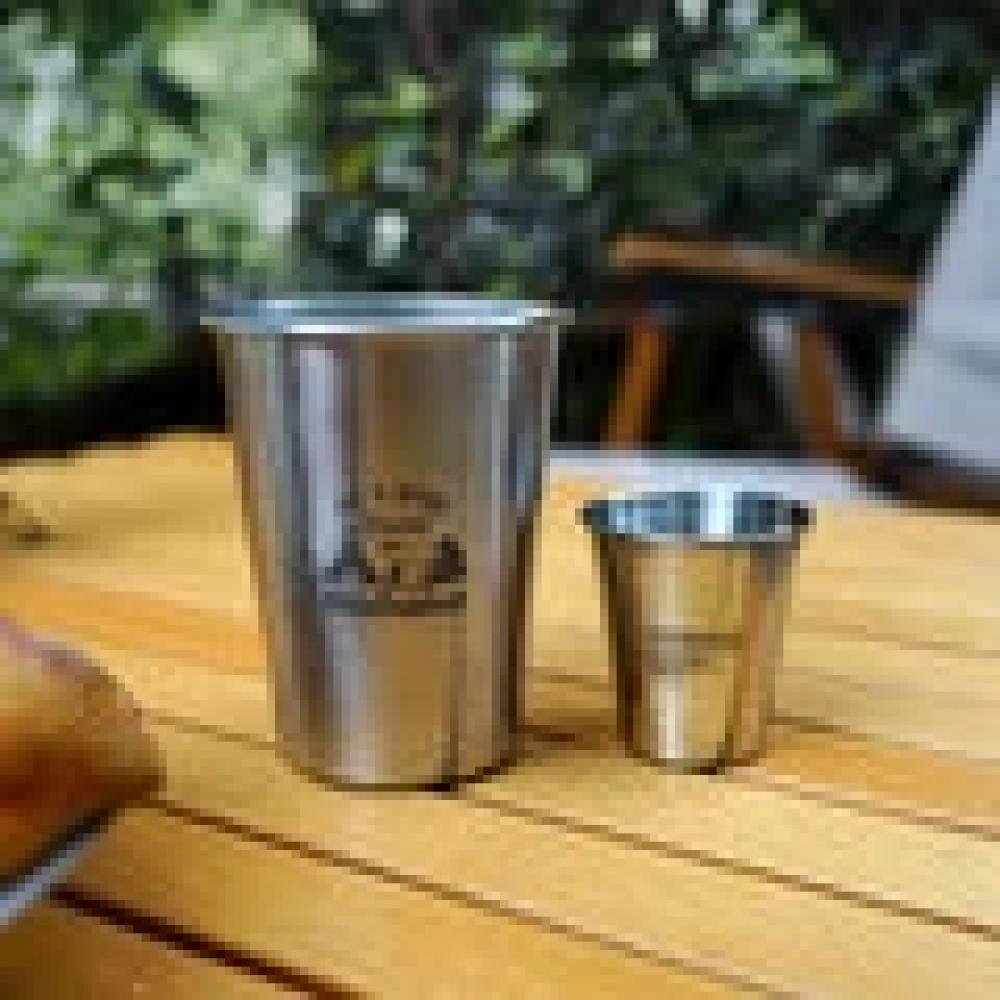 Outdoor 304 Stainless Steel Cup Set Camping Cup 4PC Camping Portable Water Cup Travel Coffee Cup Picnic Barbecue Cup