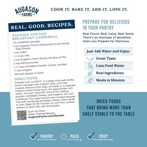 Pasteurized Dried Whole Egg Powder Can, 85 Servings