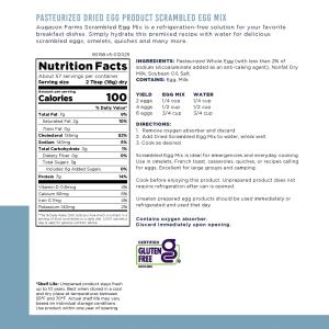 Pasteurized Scrambled Egg Mix Can, 57 Servings