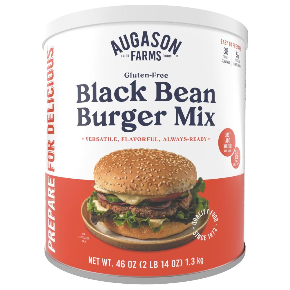 Gluten Free Black Bean Burger Mix, #10 Can, 38 Servings