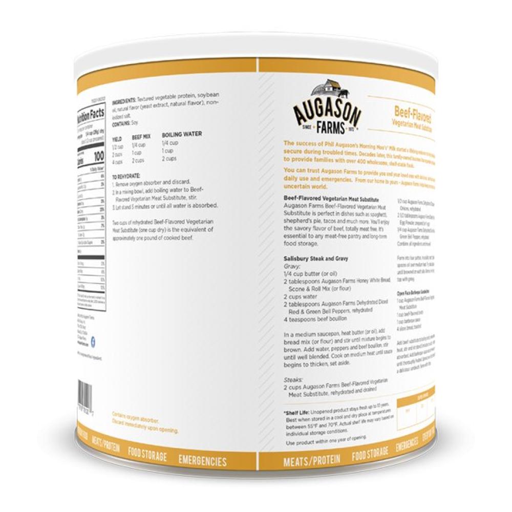 Beef-Flavored Vegetarian Meat Substitute