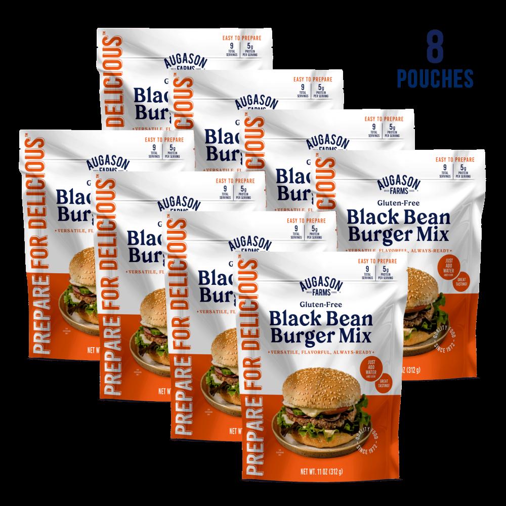 Gluten Free Black Bean Burger Mix Pouch, 9 Servings
