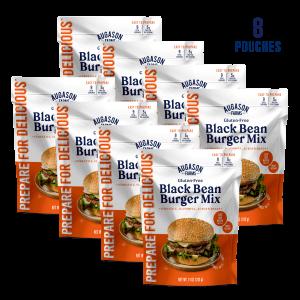 Gluten Free Black Bean Burger Mix Pouch, 9 Servings