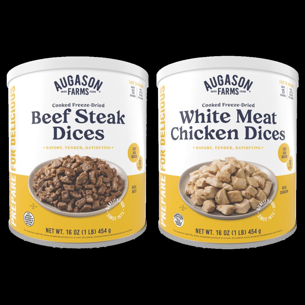 Freeze Dried Chicken & Beef Combo Pack, 28 Servings